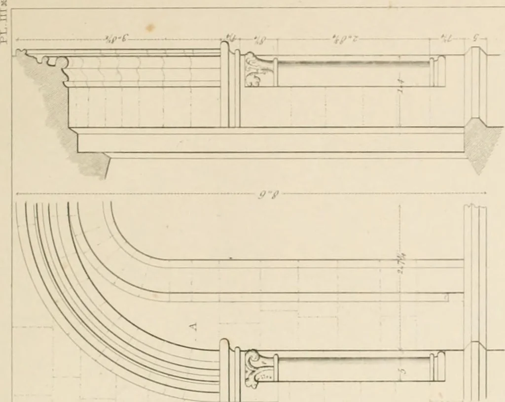An illustration from Specimens of Gothic architecture; selected from various ancient edifices in England: consisting of plans, elevations, sections, and parts at large .., 1825, leaf 78