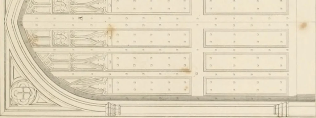 An illustration from Specimens of Gothic architecture; selected from various ancient edifices in England: consisting of plans, elevations, sections, and parts at large .., 1825, leaf 86