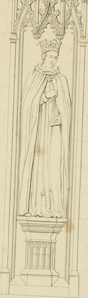 An illustration from Specimens of Gothic architecture; selected from various ancient edifices in England: consisting of plans, elevations, sections, and parts at large .., 1825, leaf 134