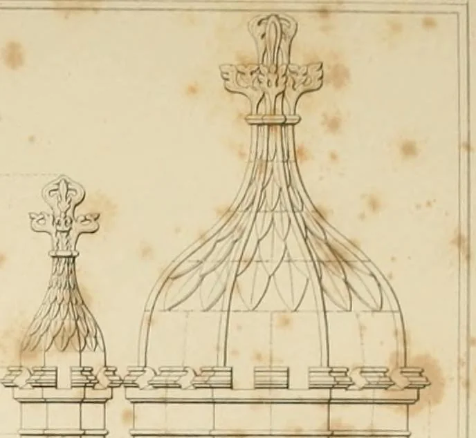 An illustration from Specimens of Gothic architecture; selected from various ancient edifices in England: consisting of plans, elevations, sections, and parts at large .., 1825, leaf 64