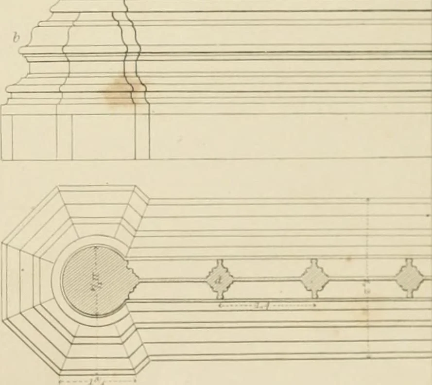 An illustration from Specimens of Gothic architecture; selected from various ancient edifices in England: consisting of plans, elevations, sections, and parts at large .., 1825, leaf 80