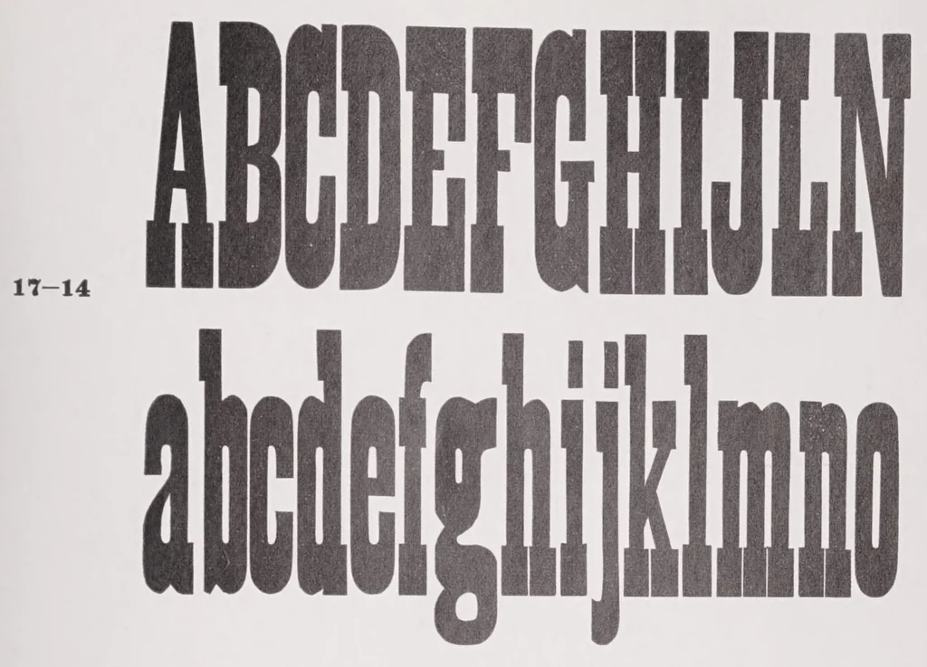 An illustration from Specimens of the job division type, Government Printing Office., 1897, leaf 161