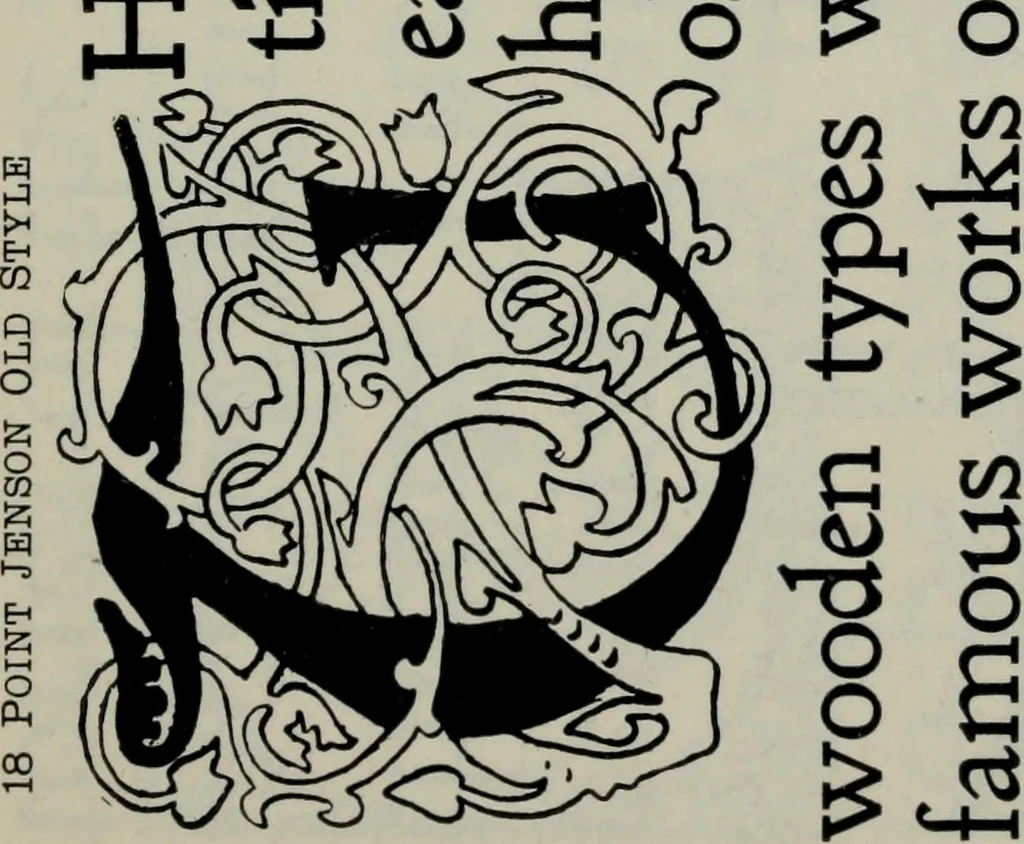 An illustration from Specimens of type, borders, ornaments, brass rules and cuts, etc. : catalogue of printing machinery and materials, wood goods, etc, 1897, leaf 512