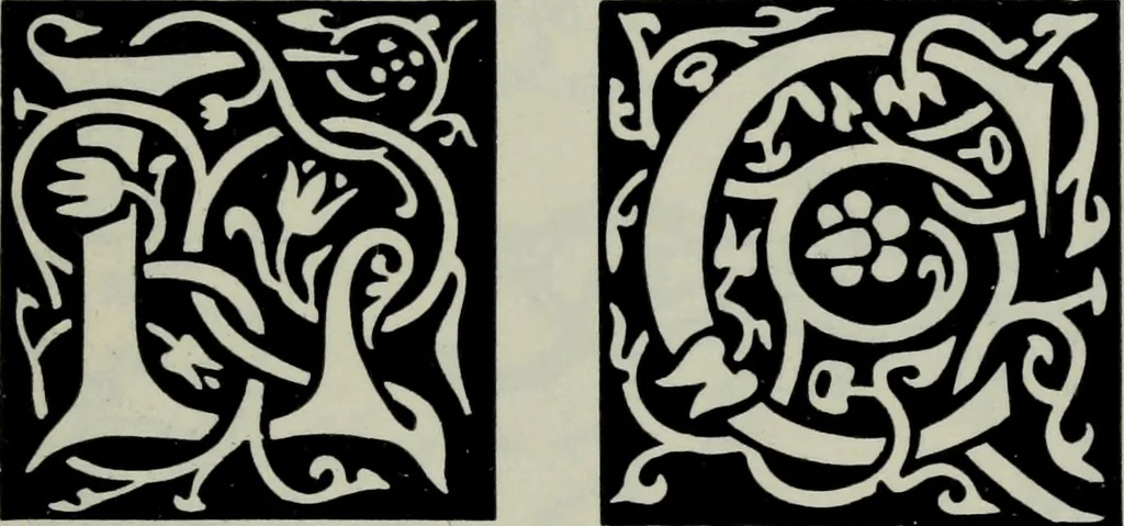 An illustration from Specimens of type, borders, ornaments, brass rules and cuts, etc. : catalogue of printing machinery and materials, wood goods, etc, 1897, leaf 518