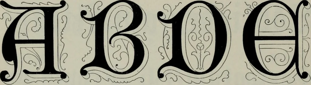 An illustration from Specimens of type, borders, ornaments, brass rules and cuts, etc. : catalogue of printing machinery and materials, wood goods, etc, 1897, leaf 631
