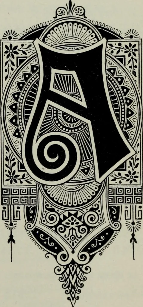 An illustration from Specimens of type, borders, ornaments, brass rules and cuts, etc. : catalogue of printing machinery and materials, wood goods, etc, 1897, leaf 634