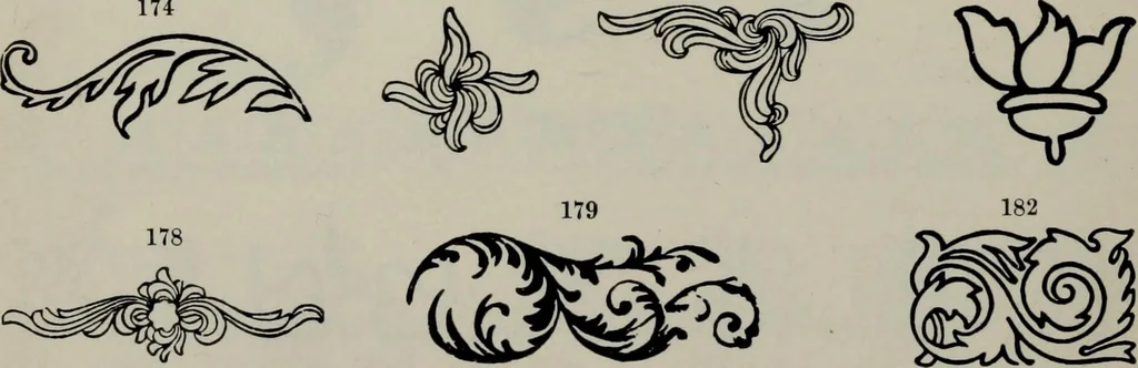 An illustration from Specimens of type, borders, ornaments, brass rules and cuts, etc. : catalogue of printing machinery and materials, wood goods, etc, 1897, leaf 671