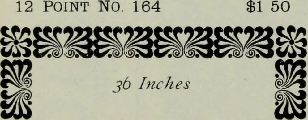 An illustration from Specimens of type, borders, ornaments, brass rules and cuts, etc. : catalogue of printing machinery and materials, wood goods, etc, 1897, leaf 678
