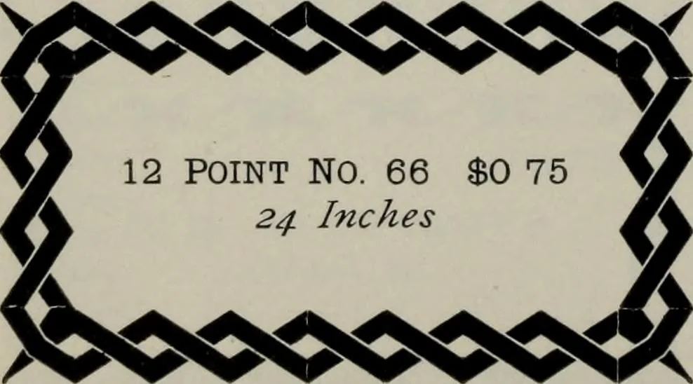 An illustration from Specimens of type, borders, ornaments, brass rules and cuts, etc. : catalogue of printing machinery and materials, wood goods, etc, 1897, leaf 695