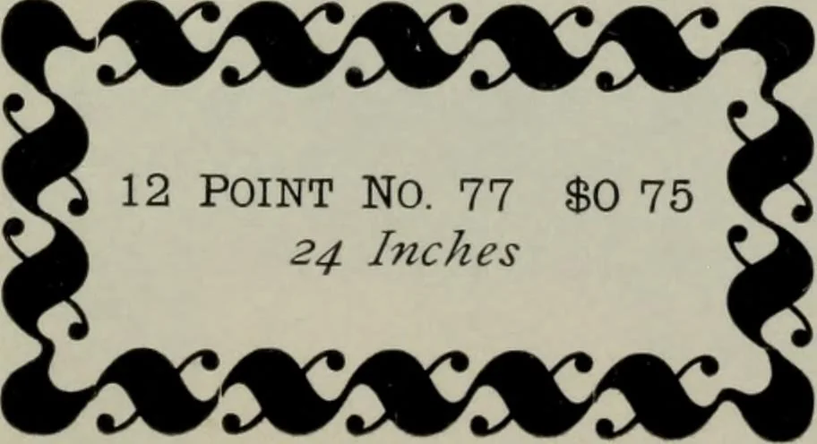 An illustration from Specimens of type, borders, ornaments, brass rules and cuts, etc. : catalogue of printing machinery and materials, wood goods, etc, 1897, leaf 696