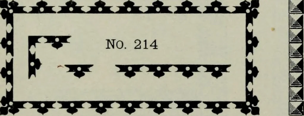 An illustration from Specimens of type, borders, ornaments, brass rules and cuts, etc. : catalogue of printing machinery and materials, wood goods, etc, 1897, leaf 702