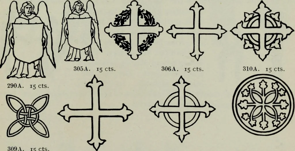 An illustration from Specimens of type, borders, ornaments, brass rules and cuts, etc. : catalogue of printing machinery and materials, wood goods, etc, 1897, leaf 704