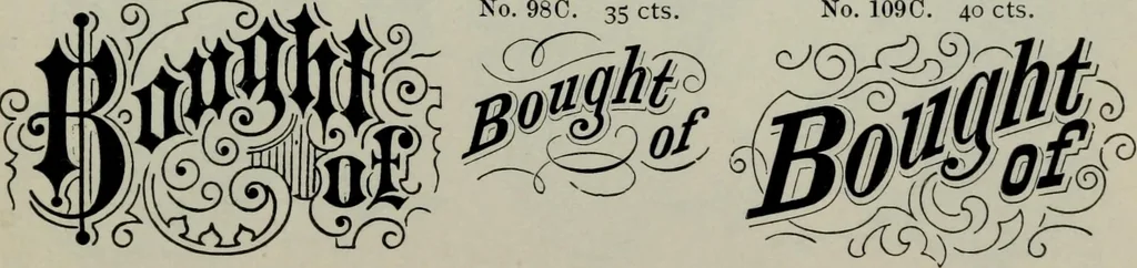 An illustration from Specimens of type, borders, ornaments, brass rules and cuts, etc. : catalogue of printing machinery and materials, wood goods, etc, 1897, leaf 716