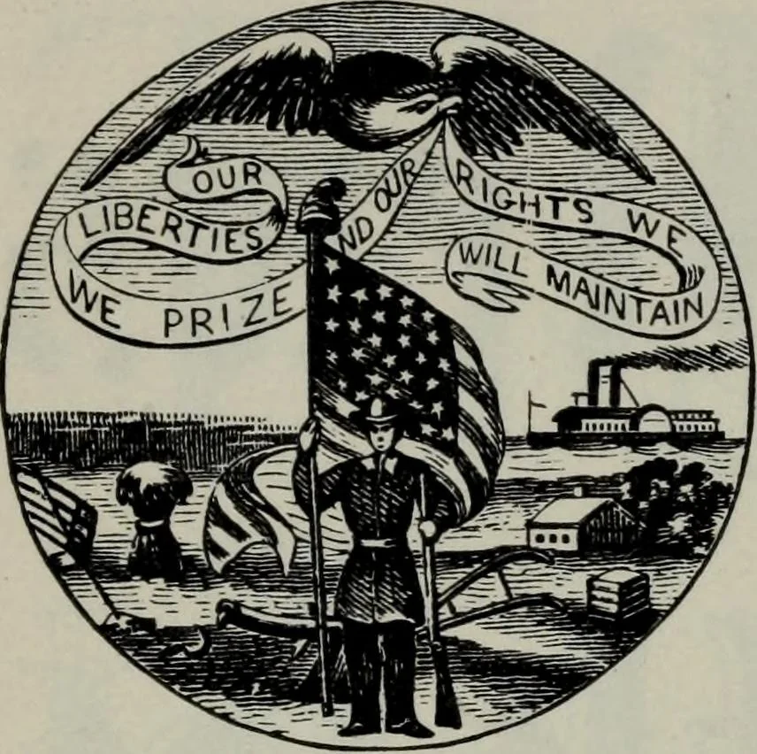 An illustration from Specimens of type, borders, ornaments, brass rules and cuts, etc. : catalogue of printing machinery and materials, wood goods, etc, 1897, leaf 727
