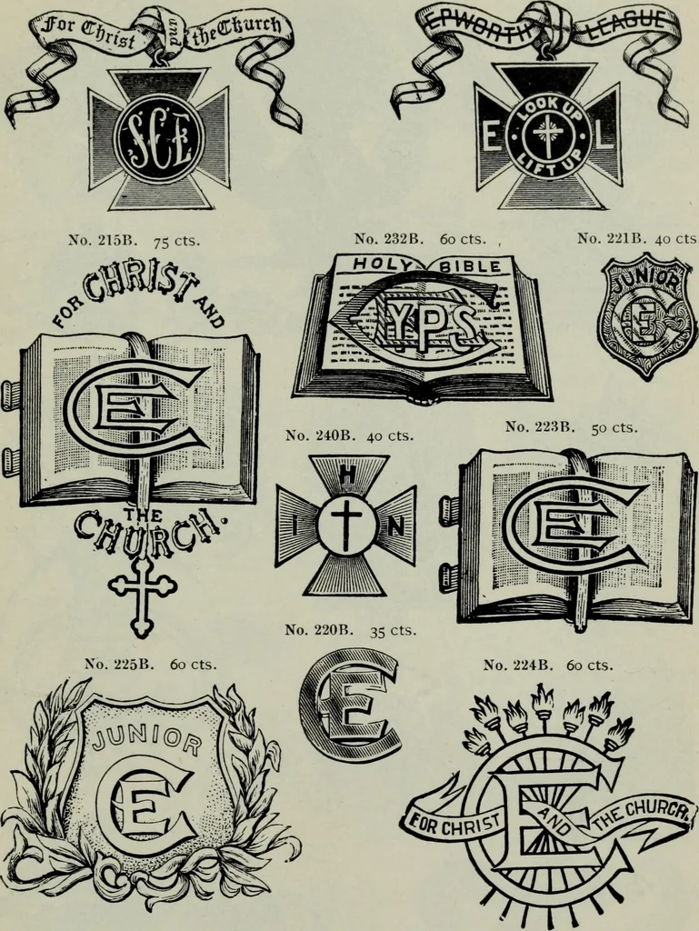 An illustration from Specimens of type, borders, ornaments, brass rules and cuts, etc. : catalogue of printing machinery and materials, wood goods, etc, 1897, leaf 732
