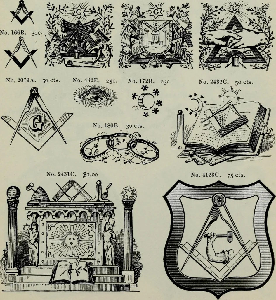 An illustration from Specimens of type, borders, ornaments, brass rules and cuts, etc. : catalogue of printing machinery and materials, wood goods, etc, 1897, leaf 734