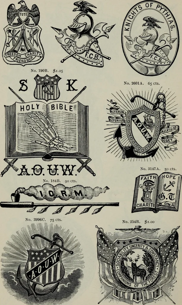 An illustration from Specimens of type, borders, ornaments, brass rules and cuts, etc. : catalogue of printing machinery and materials, wood goods, etc, 1897, leaf 737