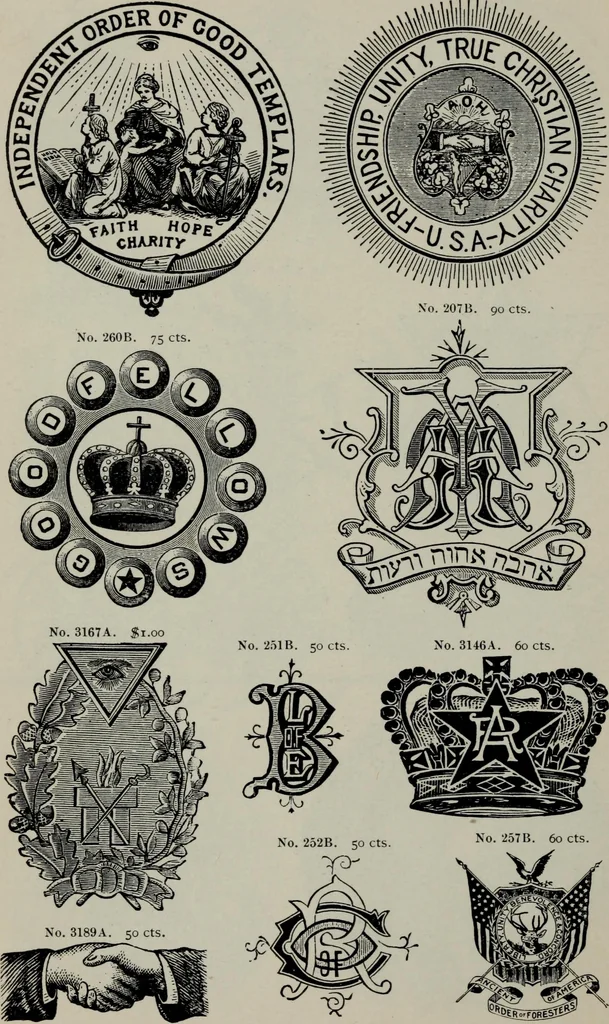 An illustration from Specimens of type, borders, ornaments, brass rules and cuts, etc. : catalogue of printing machinery and materials, wood goods, etc, 1897, leaf 739