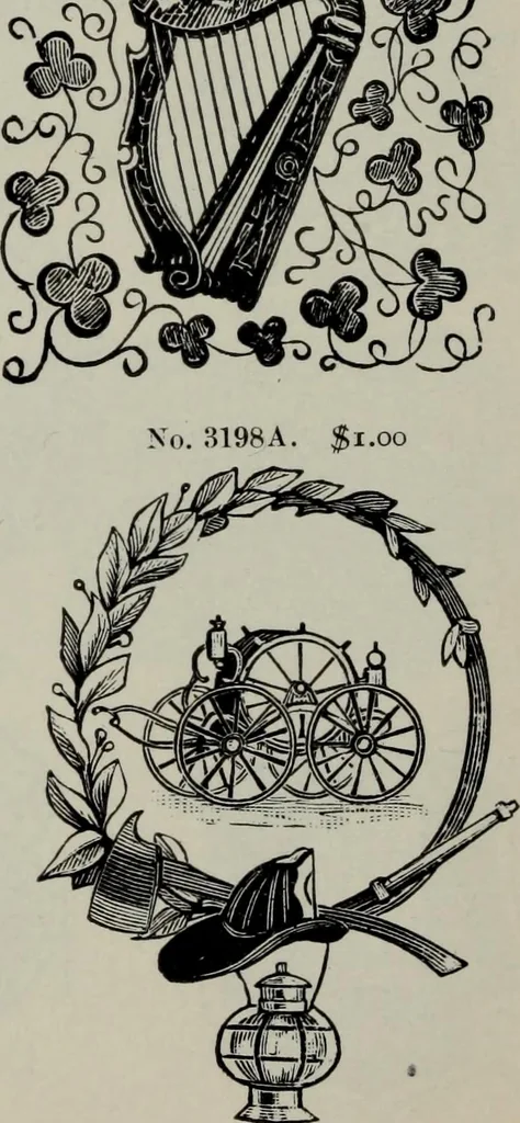 An illustration from Specimens of type, borders, ornaments, brass rules and cuts, etc. : catalogue of printing machinery and materials, wood goods, etc, 1897, leaf 741