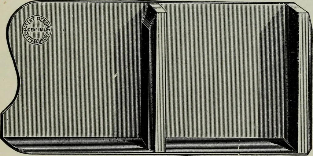 An illustration from Specimens of type, borders, ornaments, brass rules and cuts, etc. : catalogue of printing machinery and materials, wood goods, etc, 1897, leaf 774