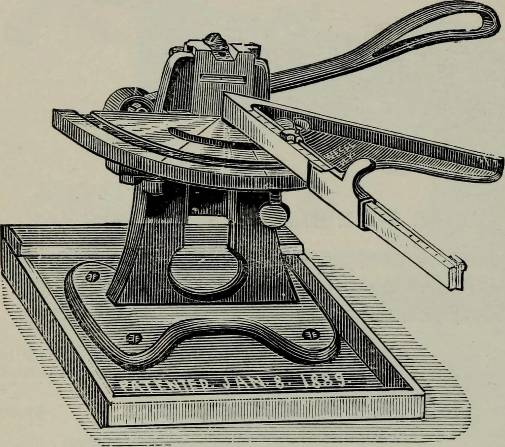 An illustration from Specimens of type, borders, ornaments, brass rules and cuts, etc. : catalogue of printing machinery and materials, wood goods, etc, 1897, leaf 781