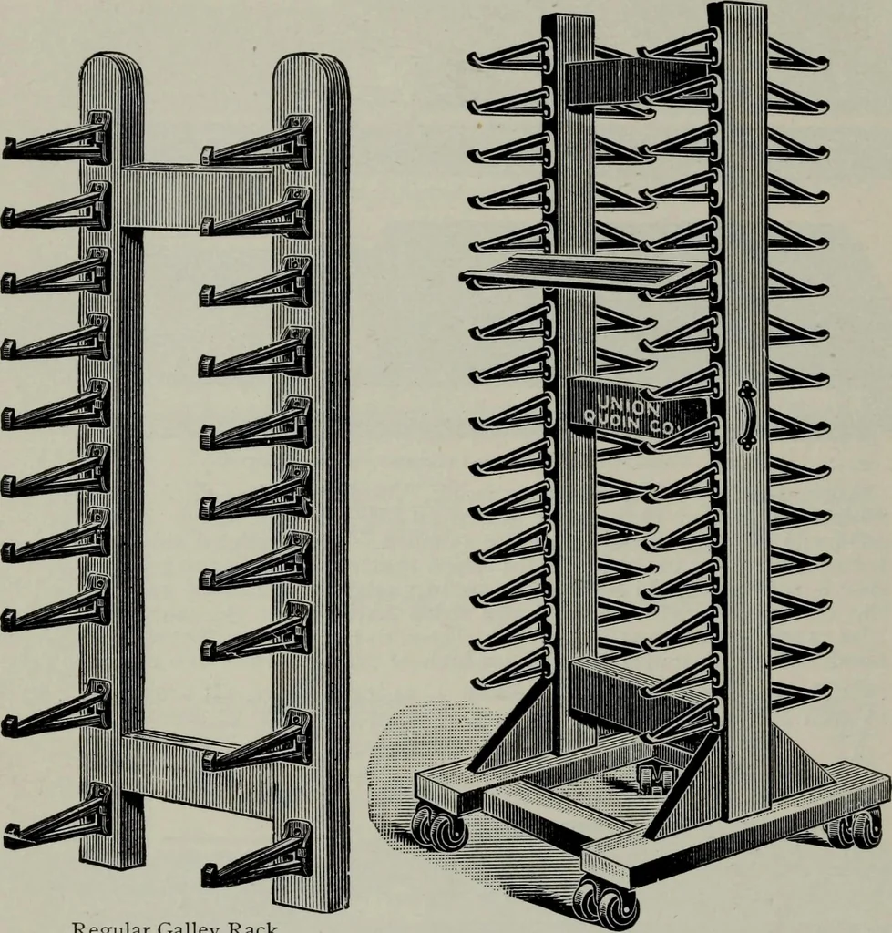 An illustration from Specimens of type, borders, ornaments, brass rules and cuts, etc. : catalogue of printing machinery and materials, wood goods, etc, 1897, leaf 787