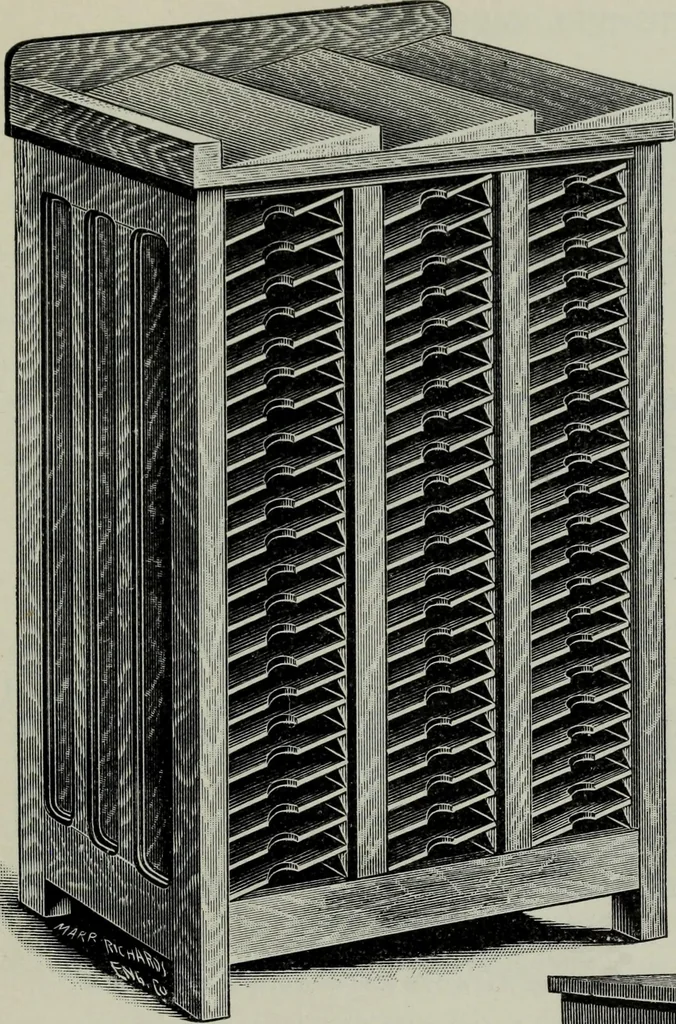 An illustration from Specimens of type, borders, ornaments, brass rules and cuts, etc. : catalogue of printing machinery and materials, wood goods, etc, 1897, leaf 788