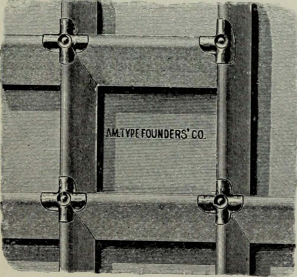 An illustration from Specimens of type, borders, ornaments, brass rules and cuts, etc. : catalogue of printing machinery and materials, wood goods, etc, 1897, leaf 802