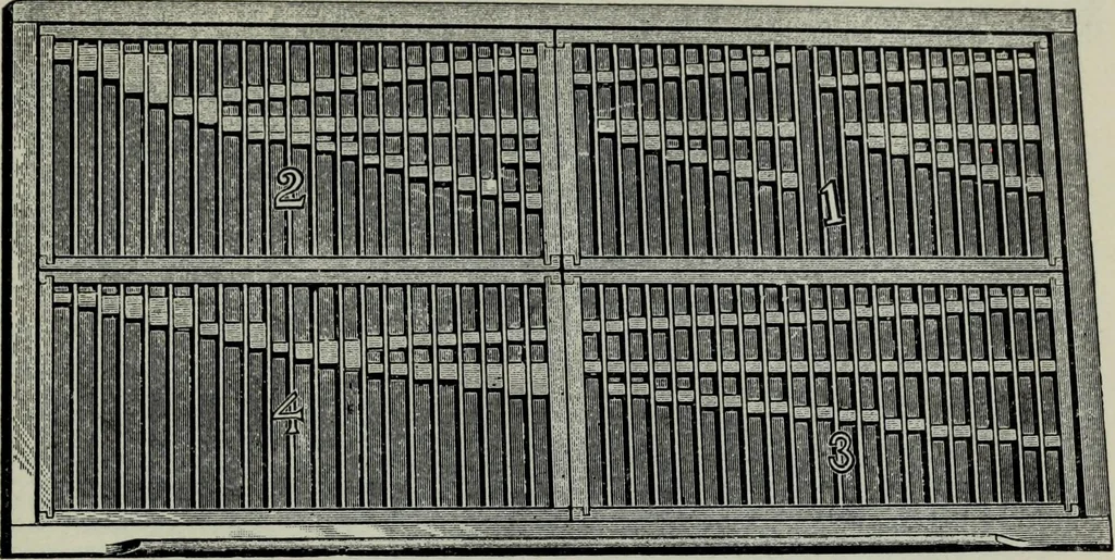 An illustration from Specimens of type, borders, ornaments, brass rules and cuts, etc. : catalogue of printing machinery and materials, wood goods, etc, 1897, leaf 804