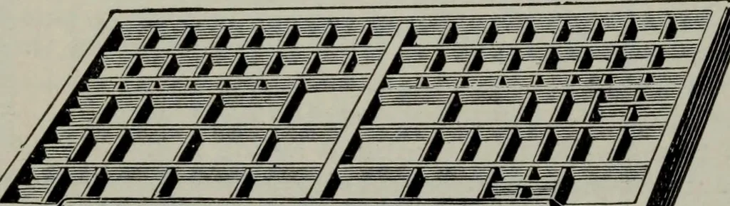 An illustration from Specimens of type, borders, ornaments, brass rules and cuts, etc. : catalogue of printing machinery and materials, wood goods, etc, 1897, leaf 805