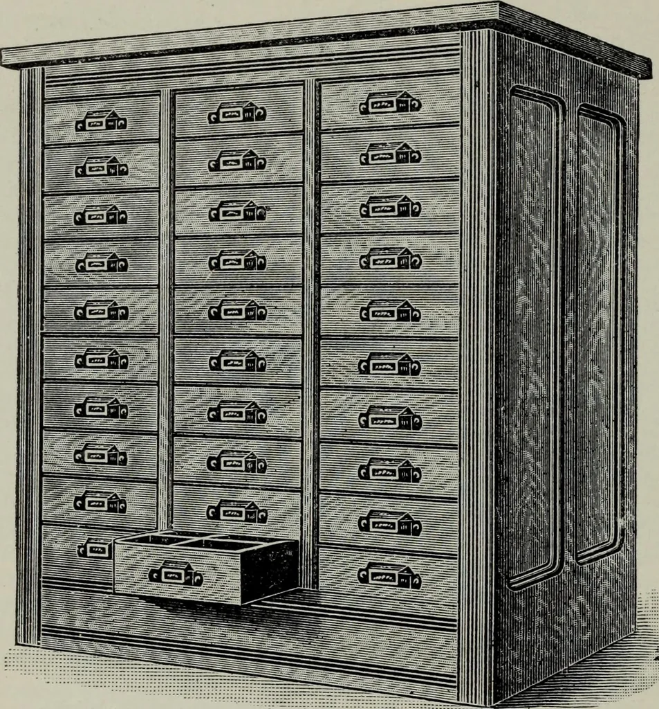 An illustration from Specimens of type, borders, ornaments, brass rules and cuts, etc. : catalogue of printing machinery and materials, wood goods, etc, 1897, leaf 821