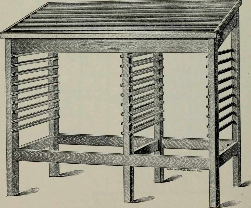 An illustration from Specimens of type, borders, ornaments, brass rules and cuts, etc. : catalogue of printing machinery and materials, wood goods, etc, 1897, leaf 827