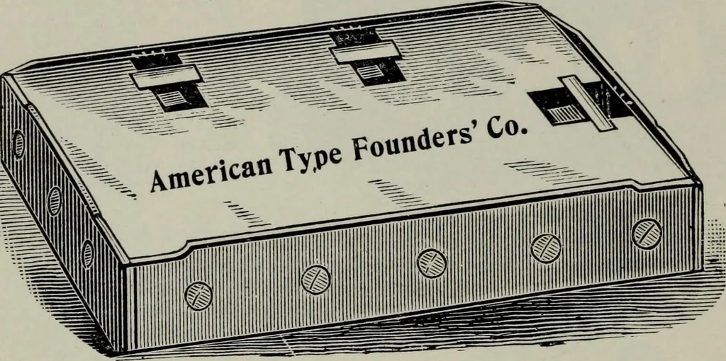 An illustration from Specimens of type, borders, ornaments, brass rules and cuts, etc. : catalogue of printing machinery and materials, wood goods, etc, 1897, leaf 841
