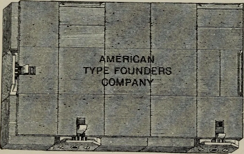 An illustration from Specimens of type, borders, ornaments, brass rules and cuts, etc. : catalogue of printing machinery and materials, wood goods, etc, 1897, leaf 843
