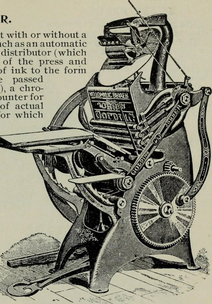 An illustration from Specimens of type, borders, ornaments, brass rules and cuts, etc. : catalogue of printing machinery and materials, wood goods, etc, 1897, leaf 862