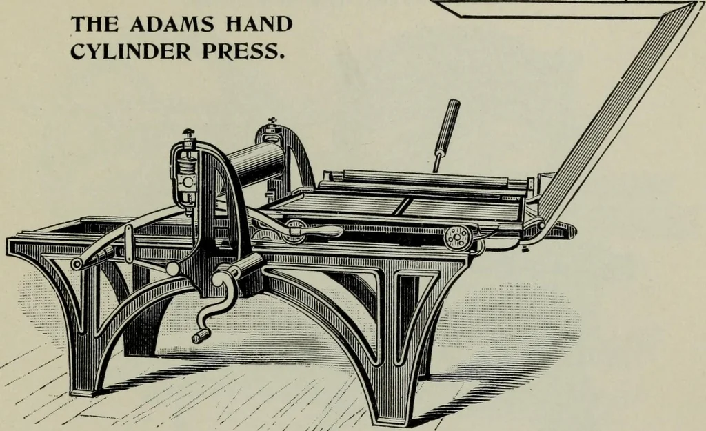 An illustration from Specimens of type, borders, ornaments, brass rules and cuts, etc. : catalogue of printing machinery and materials, wood goods, etc, 1897, leaf 864