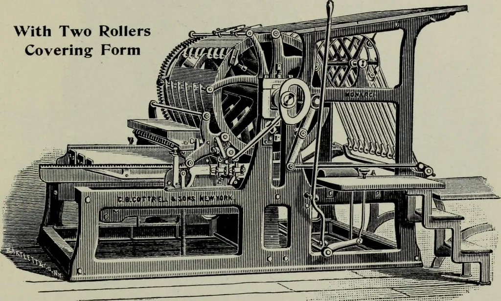 An illustration from Specimens of type, borders, ornaments, brass rules and cuts, etc. : catalogue of printing machinery and materials, wood goods, etc, 1897, leaf 870