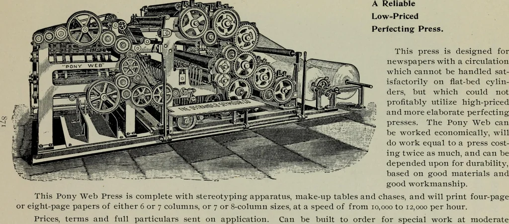 An illustration from Specimens of type, borders, ornaments, brass rules and cuts, etc. : catalogue of printing machinery and materials, wood goods, etc, 1897, leaf 872