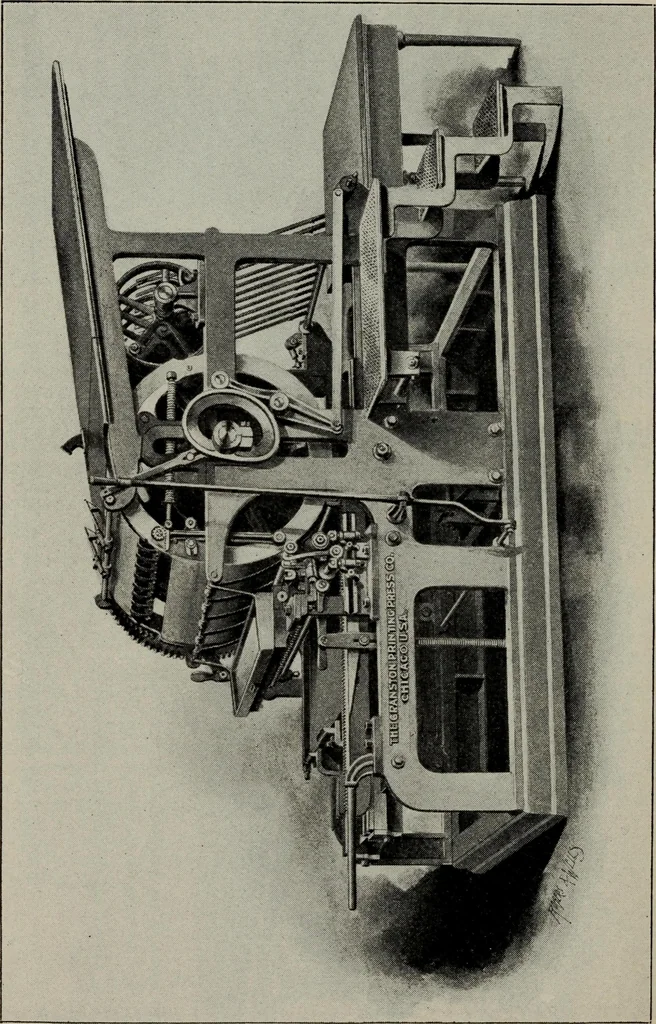 An illustration from Specimens of type, borders, ornaments, brass rules and cuts, etc. : catalogue of printing machinery and materials, wood goods, etc, 1897, leaf 873