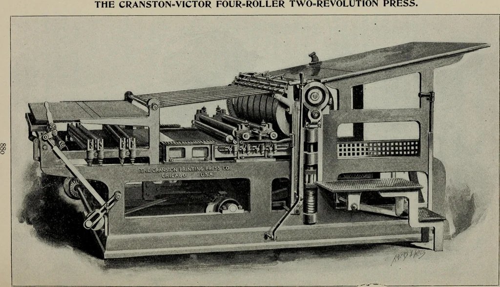 An illustration from Specimens of type, borders, ornaments, brass rules and cuts, etc. : catalogue of printing machinery and materials, wood goods, etc, 1897, leaf 881