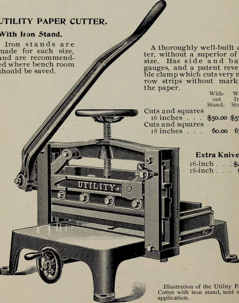 An illustration from Specimens of type, borders, ornaments, brass rules and cuts, etc. : catalogue of printing machinery and materials, wood goods, etc, 1897, leaf 891