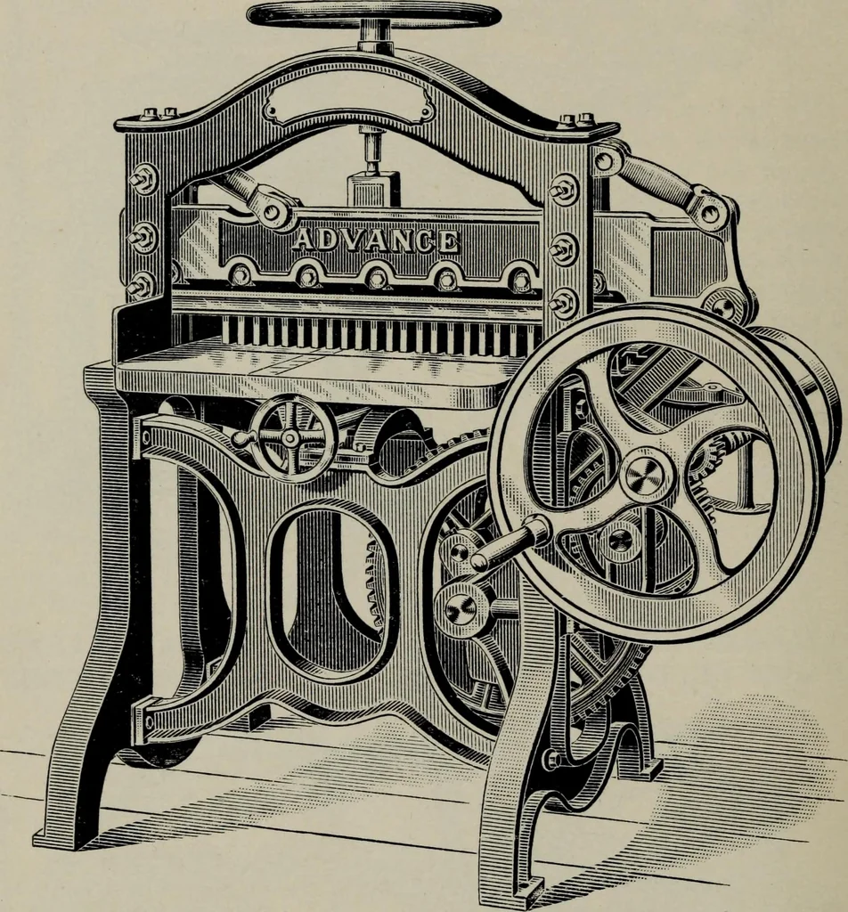 An illustration from Specimens of type, borders, ornaments, brass rules and cuts, etc. : catalogue of printing machinery and materials, wood goods, etc, 1897, leaf 893