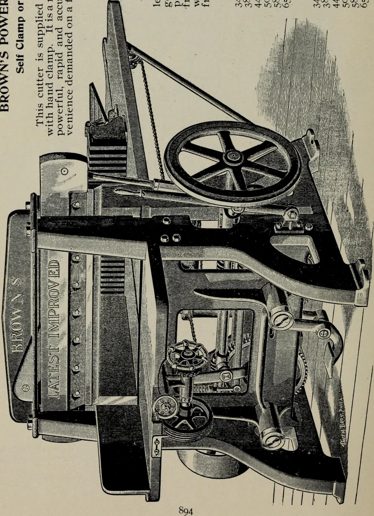 An illustration from Specimens of type, borders, ornaments, brass rules and cuts, etc. : catalogue of printing machinery and materials, wood goods, etc, 1897, leaf 895