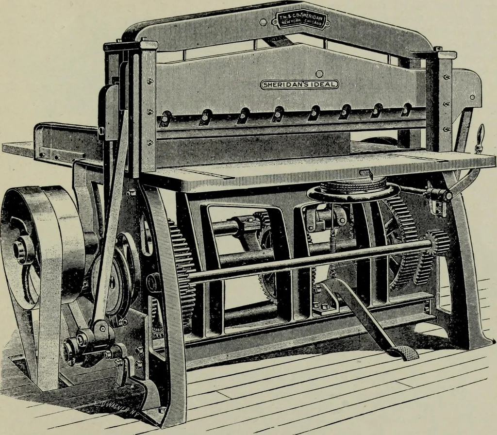 An illustration from Specimens of type, borders, ornaments, brass rules and cuts, etc. : catalogue of printing machinery and materials, wood goods, etc, 1897, leaf 896