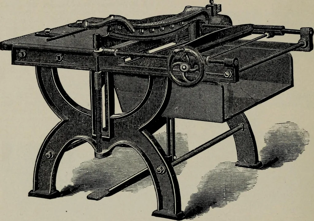 An illustration from Specimens of type, borders, ornaments, brass rules and cuts, etc. : catalogue of printing machinery and materials, wood goods, etc, 1897, leaf 899