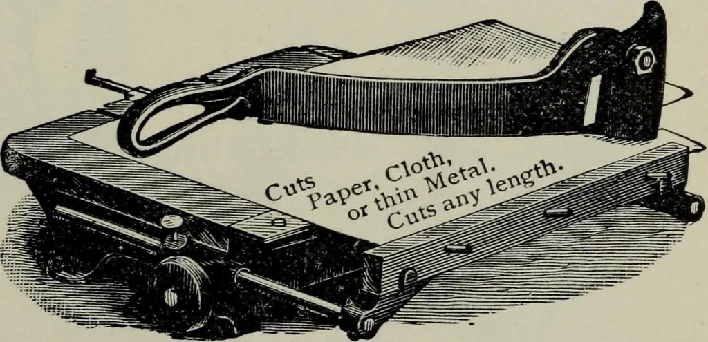 An illustration from Specimens of type, borders, ornaments, brass rules and cuts, etc. : catalogue of printing machinery and materials, wood goods, etc, 1897, leaf 900