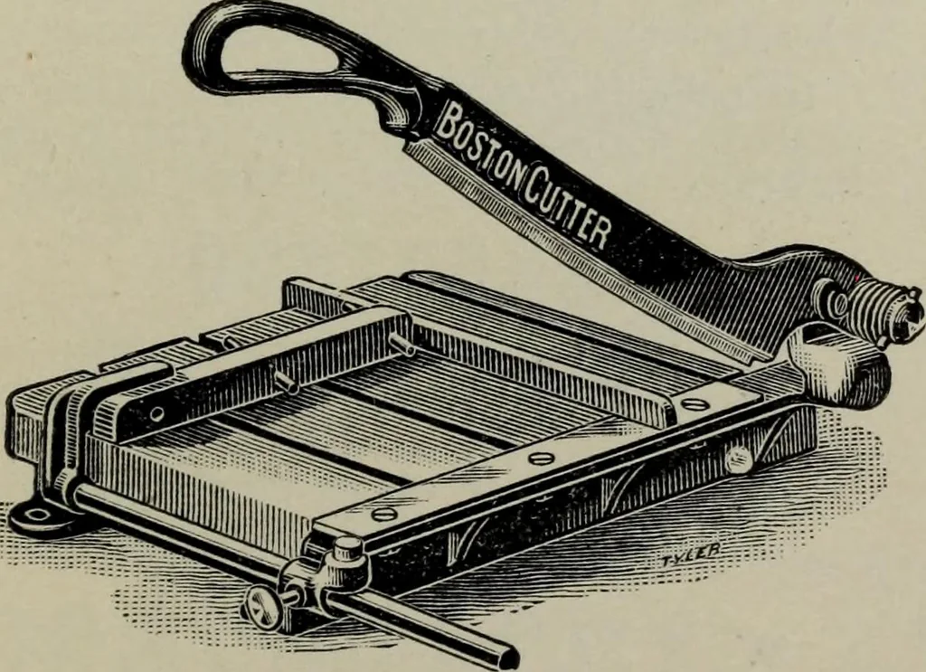 An illustration from Specimens of type, borders, ornaments, brass rules and cuts, etc. : catalogue of printing machinery and materials, wood goods, etc, 1897, leaf 900