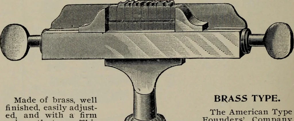 An illustration from Specimens of type, borders, ornaments, brass rules and cuts, etc. : catalogue of printing machinery and materials, wood goods, etc, 1897, leaf 915