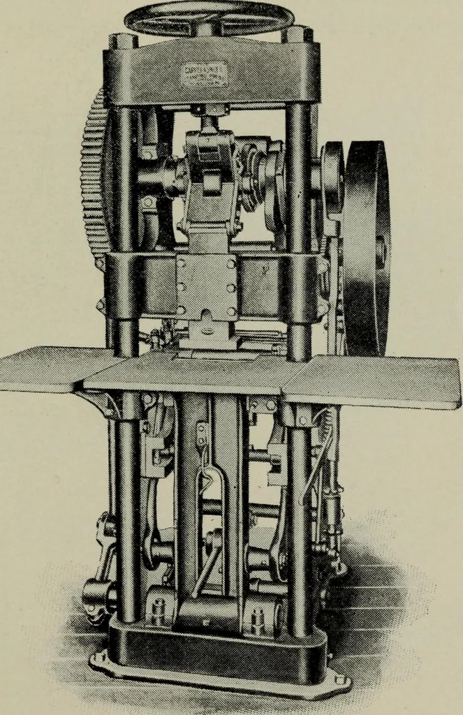 An illustration from Specimens of type, borders, ornaments, brass rules and cuts, etc. : catalogue of printing machinery and materials, wood goods, etc, 1897, leaf 920