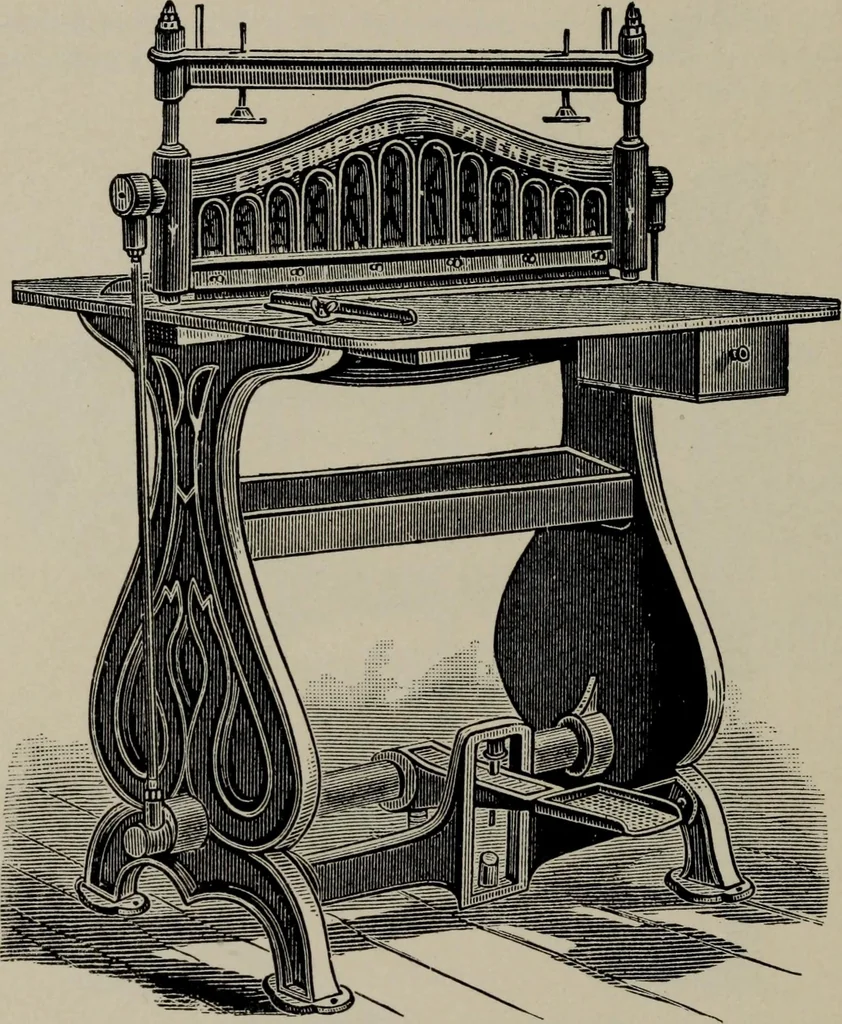 An illustration from Specimens of type, borders, ornaments, brass rules and cuts, etc. : catalogue of printing machinery and materials, wood goods, etc, 1897, leaf 923